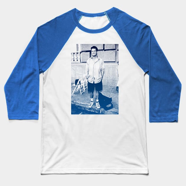 Matthew Perry /// Retro Design Baseball T-Shirt by NumbLinkin